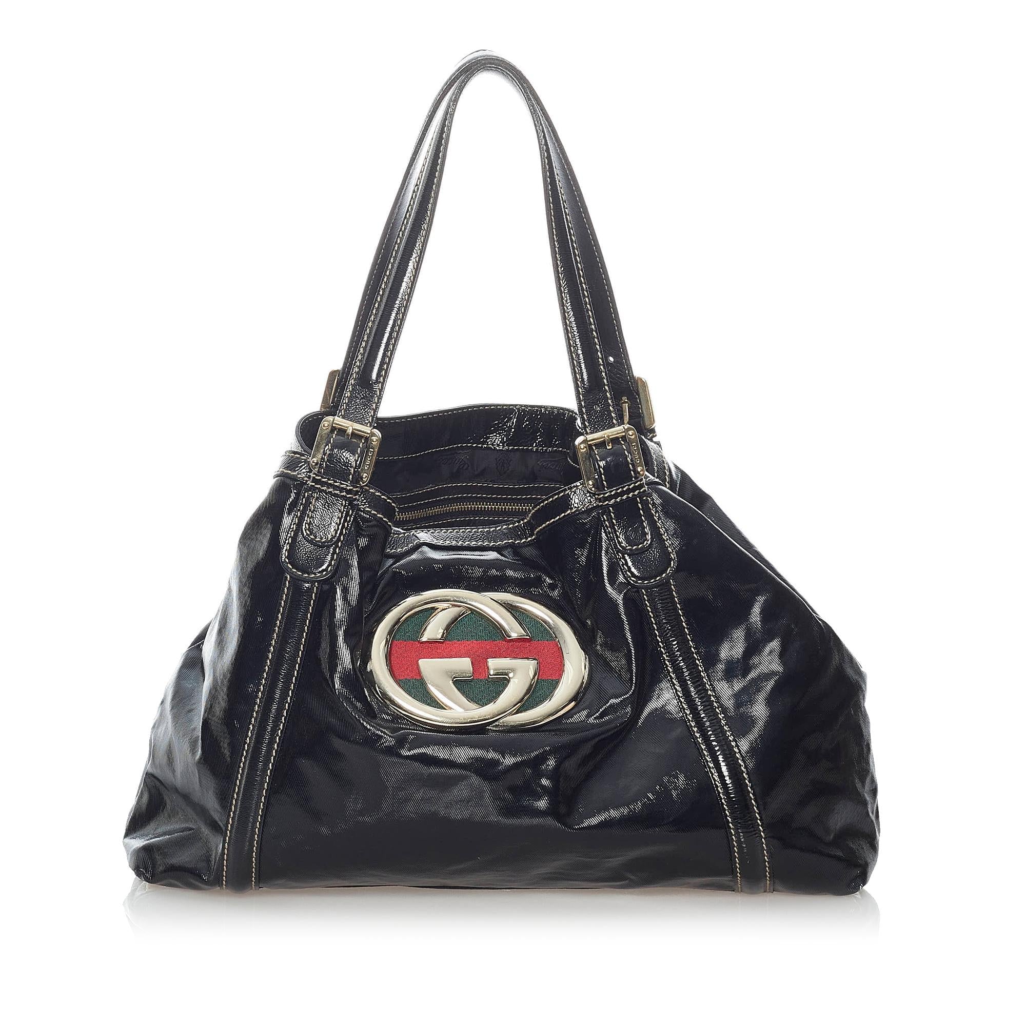 Gucci Dialux Britt 1:1 Rep Leather Tote Bag (SHG-31162)