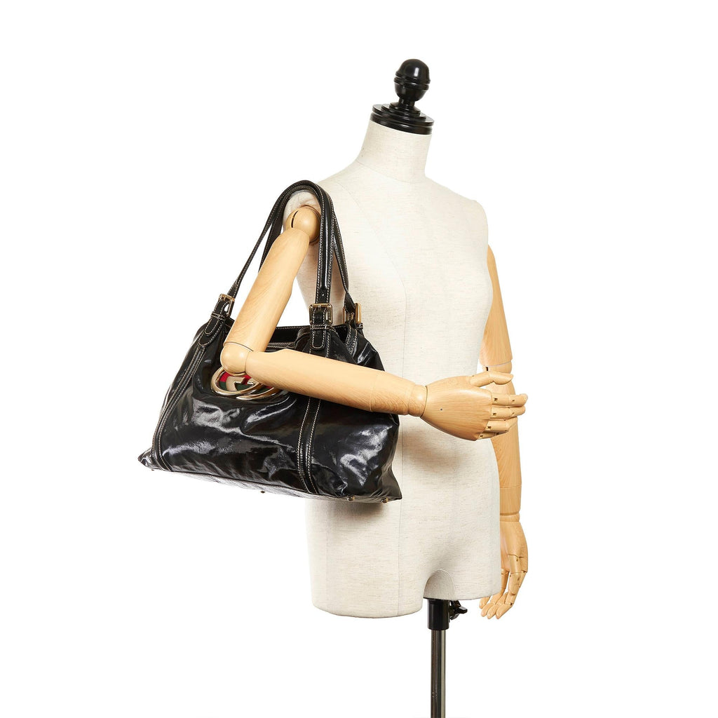 Gucci Dialux Britt 1:1 Rep Leather Tote Bag (SHG-31162)