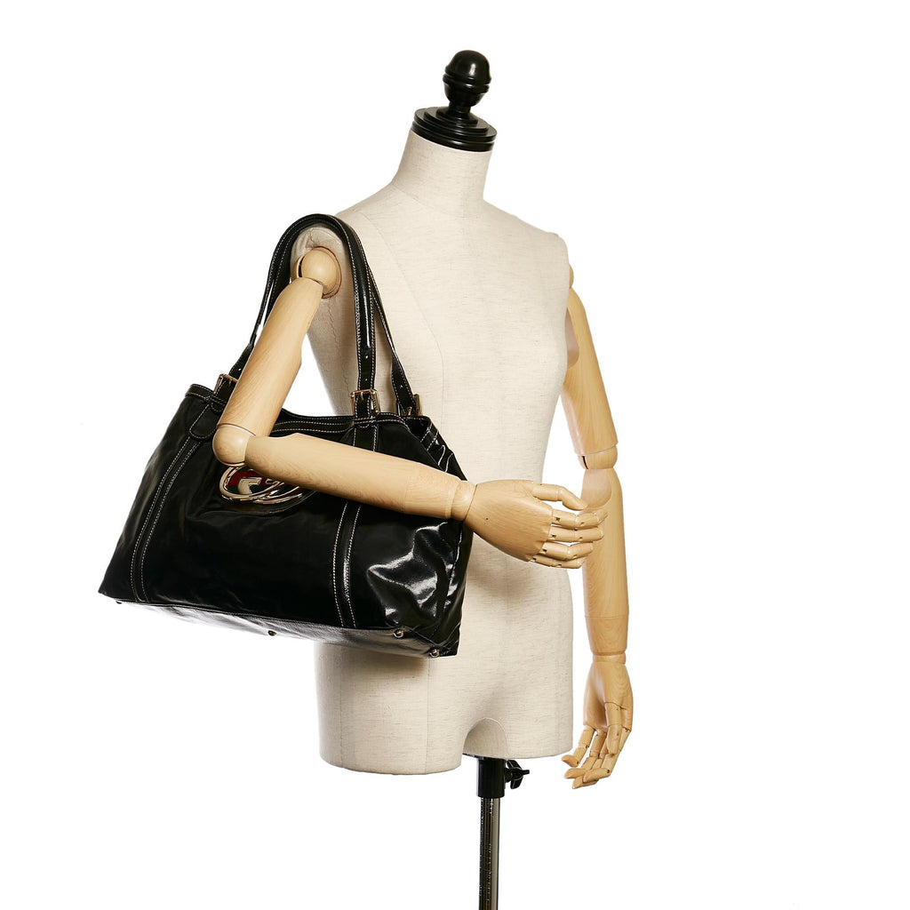 Gucci Dialux Britt 1:1 Rep Leather Tote Bag (SHG-33670)