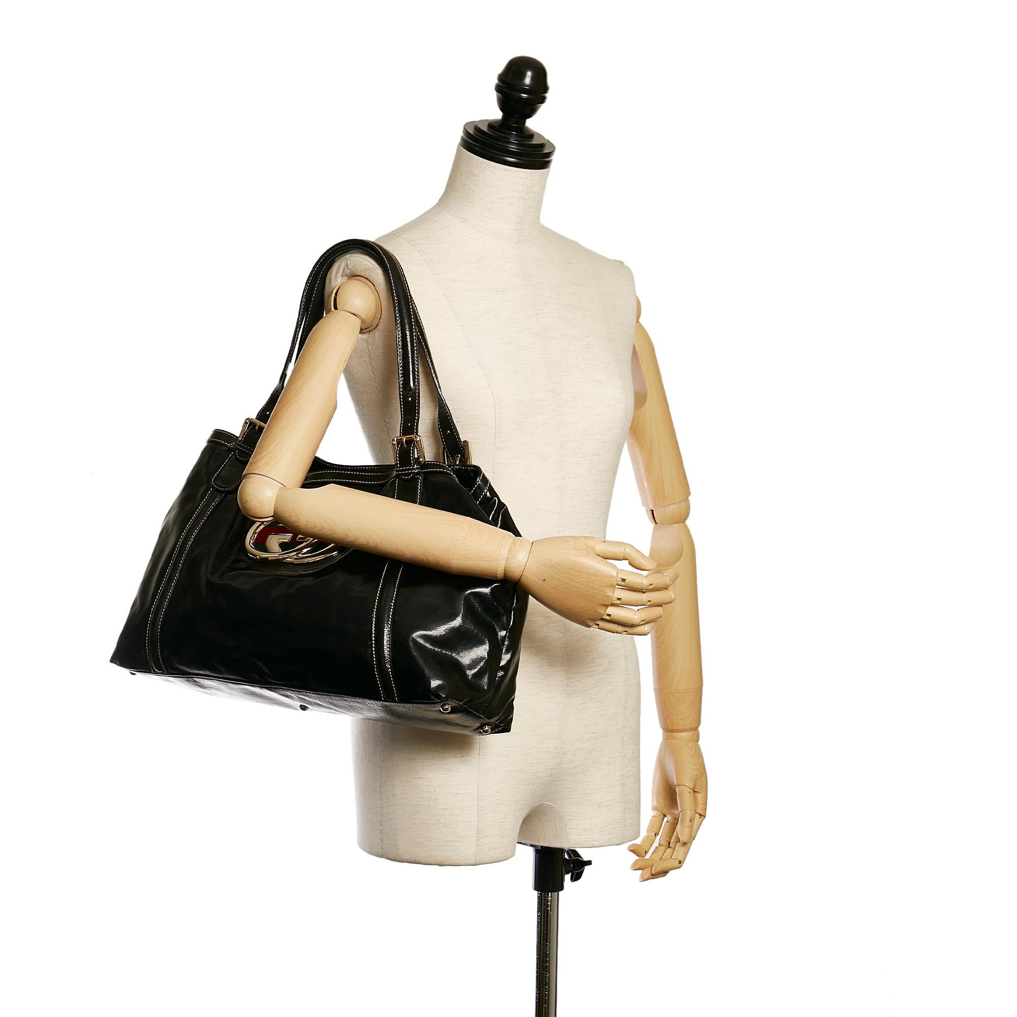 Gucci Dialux Britt 1:1 Rep Leather Tote Bag (SHG-33670)