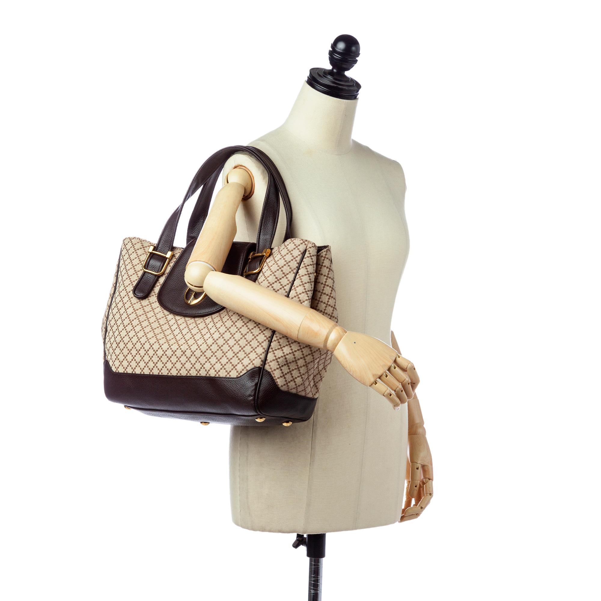 Gucci Diamante 1973 Canvas Tote Bag (SHG-28753)