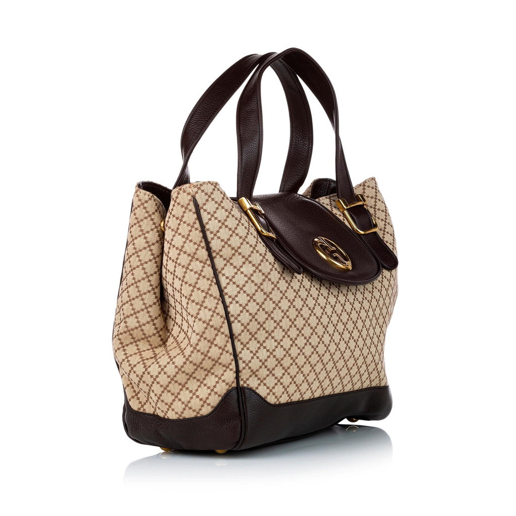 Gucci Diamante 1973 Canvas Tote Bag (SHG-28753)