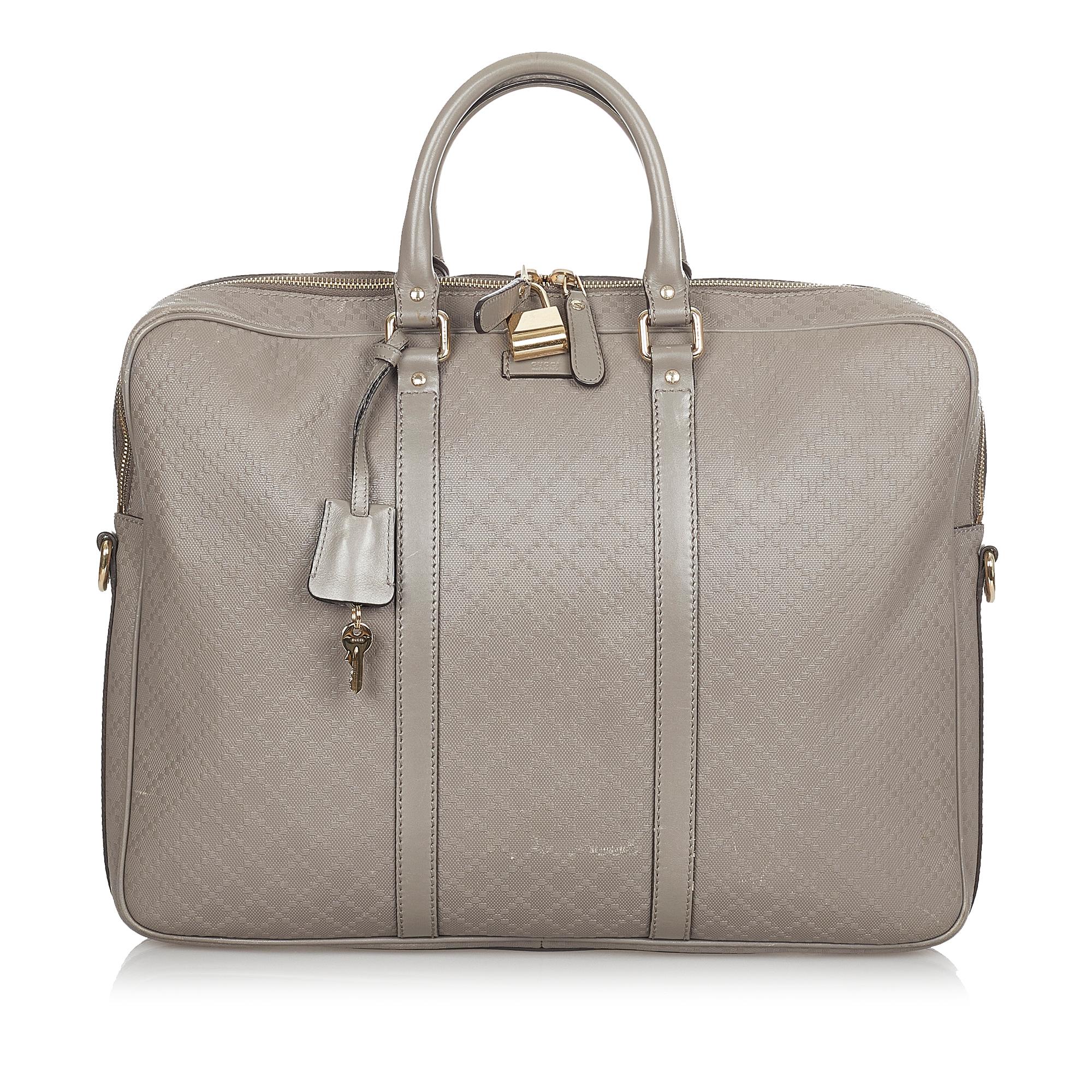 Gucci Diamante Bright Leather Briefcase (SHG-24200)