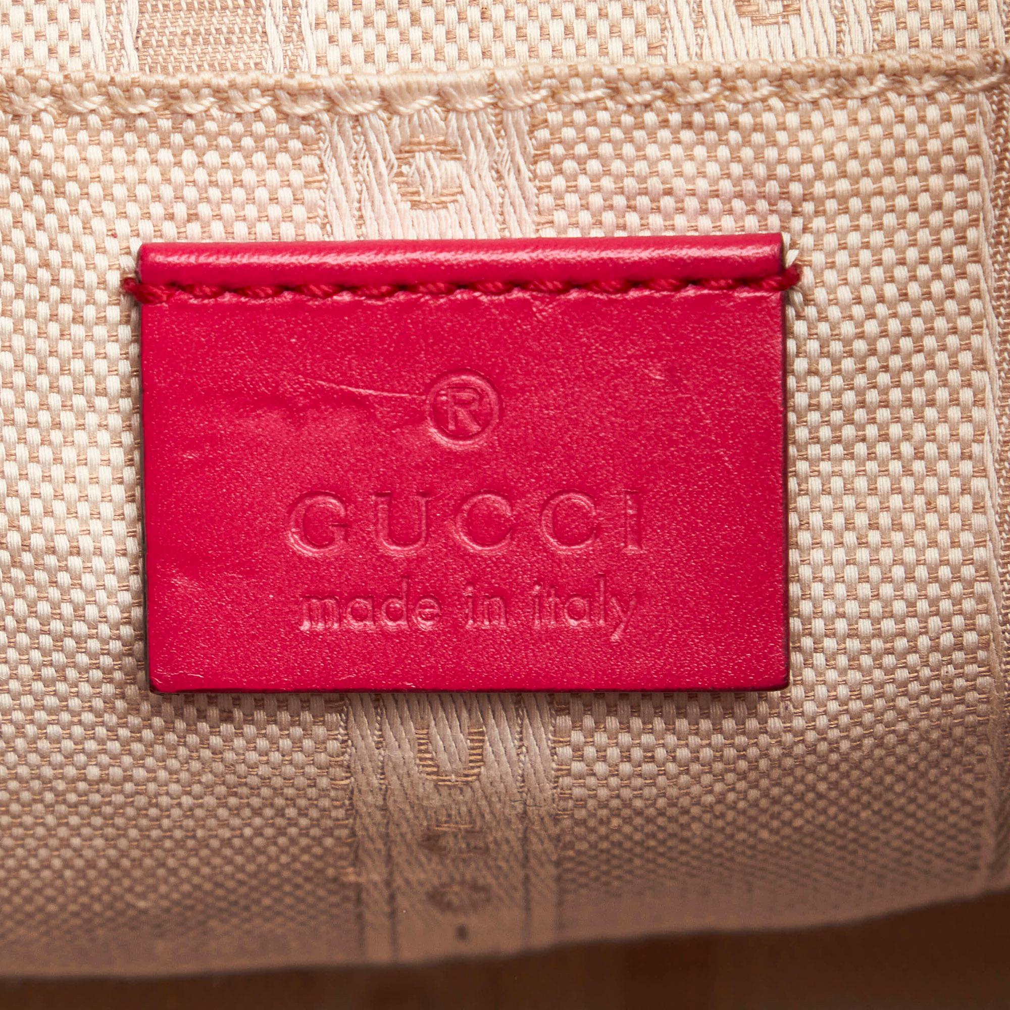 Gucci Diamante Bright Leather Bucket Bag (SHG-29104)