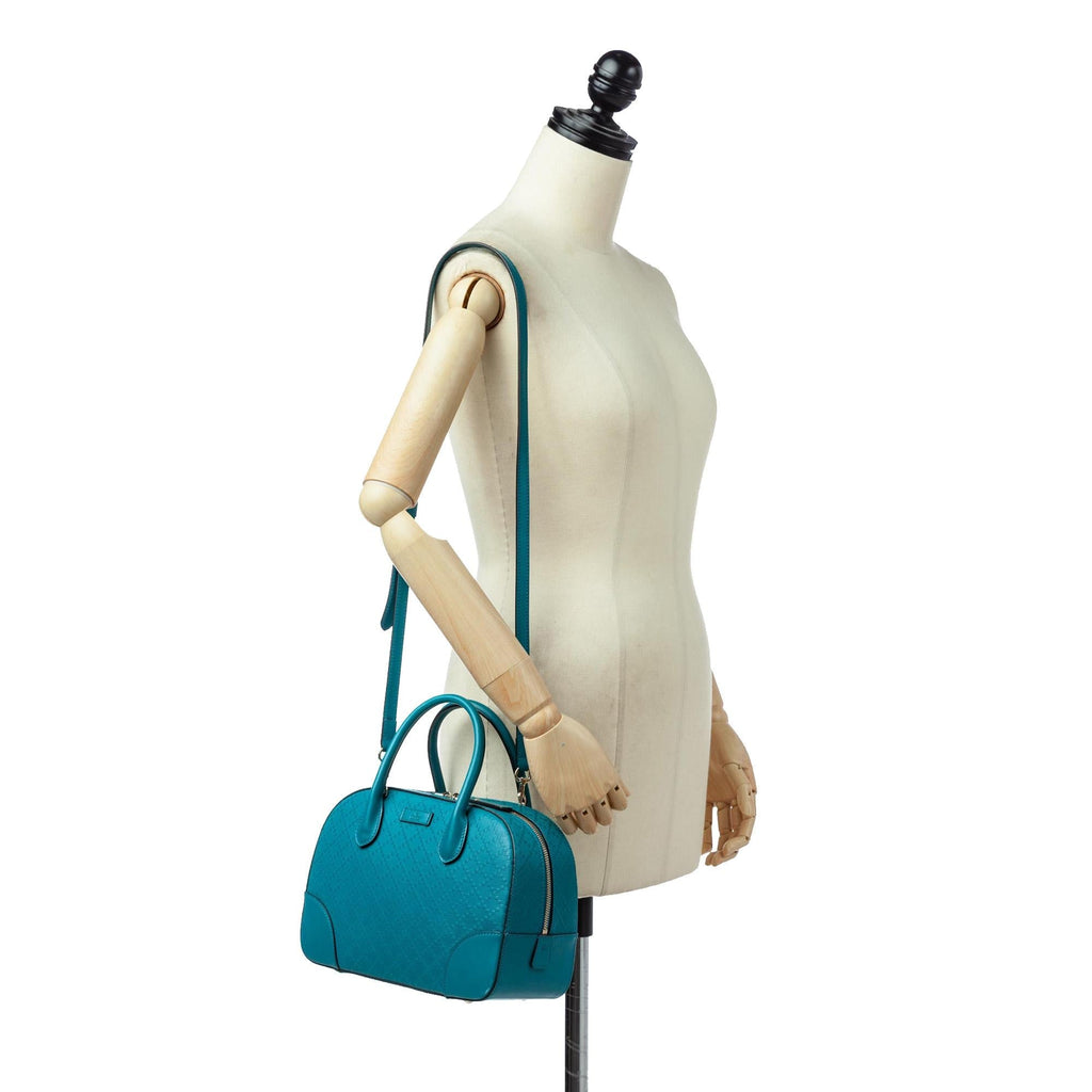 Gucci Diamante Bright Leather Satchel (SHG-32363)
