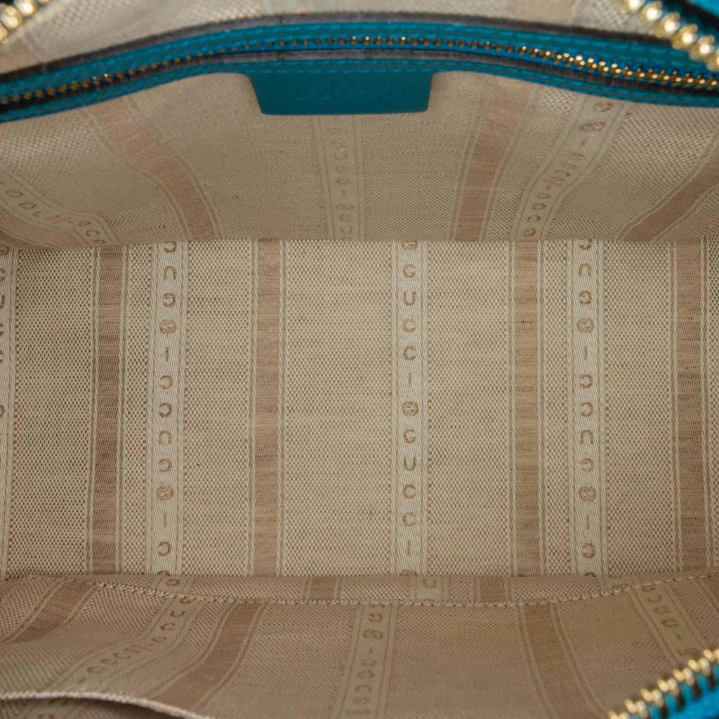 Gucci Diamante Bright Leather Satchel (SHG-32363)