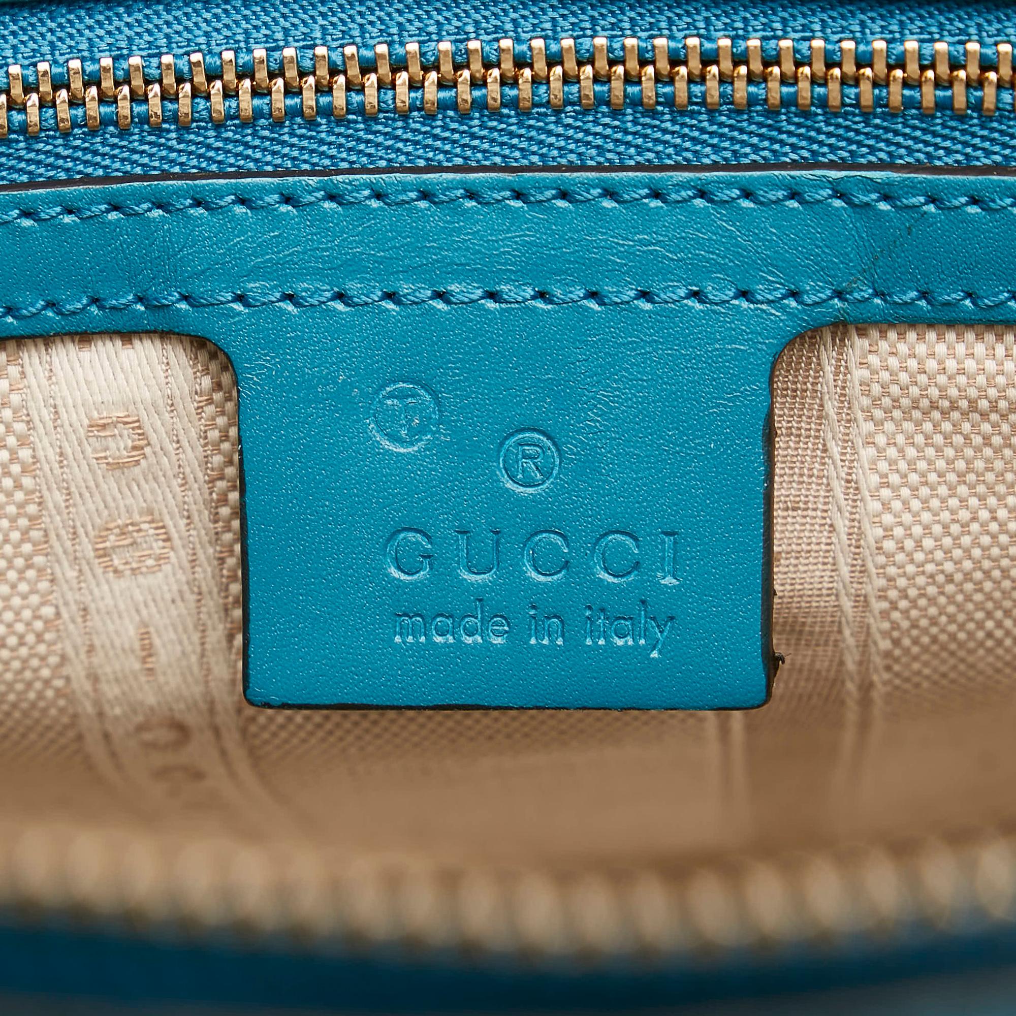 Gucci Diamante Bright Leather Satchel (SHG-34238)