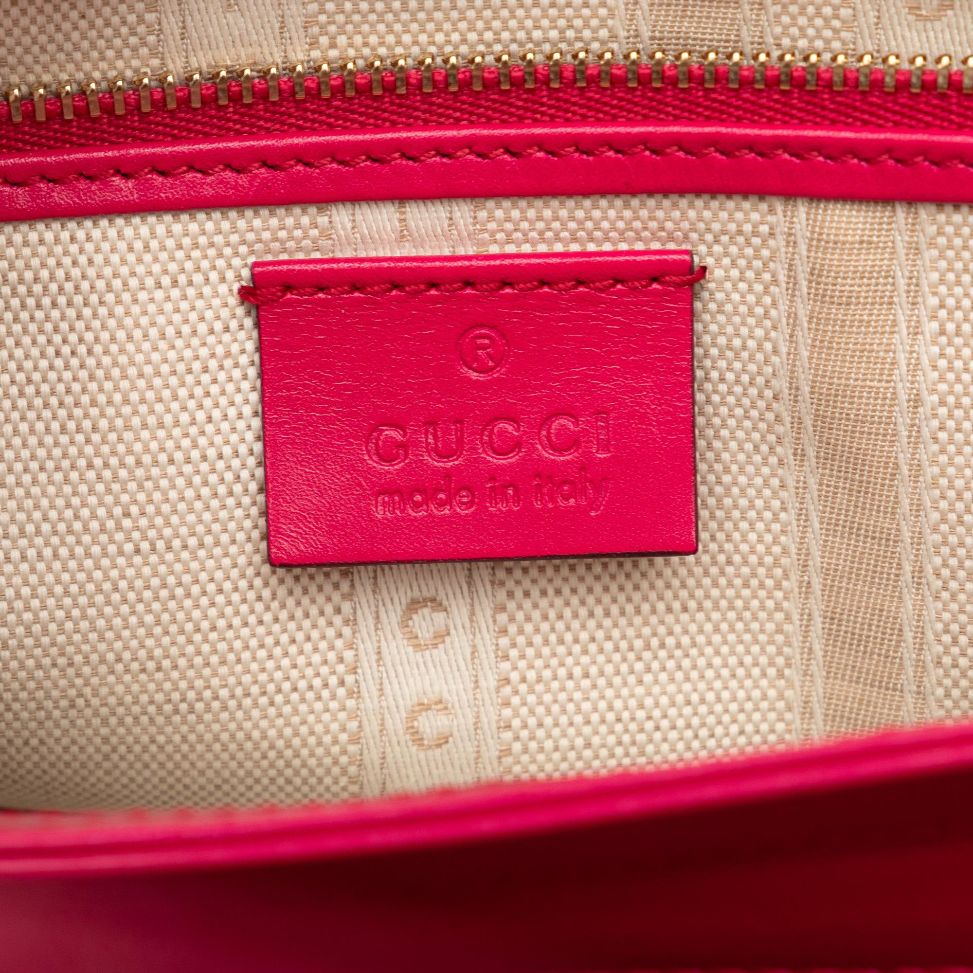 Gucci Diamante Bright Leather Satchel (SHG-pDINjv)