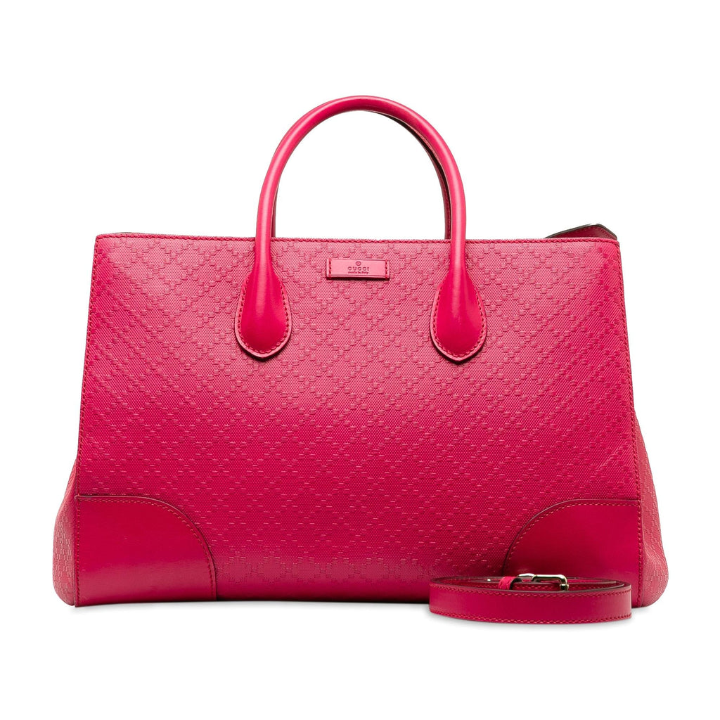 Gucci Diamante Bright Leather Satchel (SHG-pDINjv)