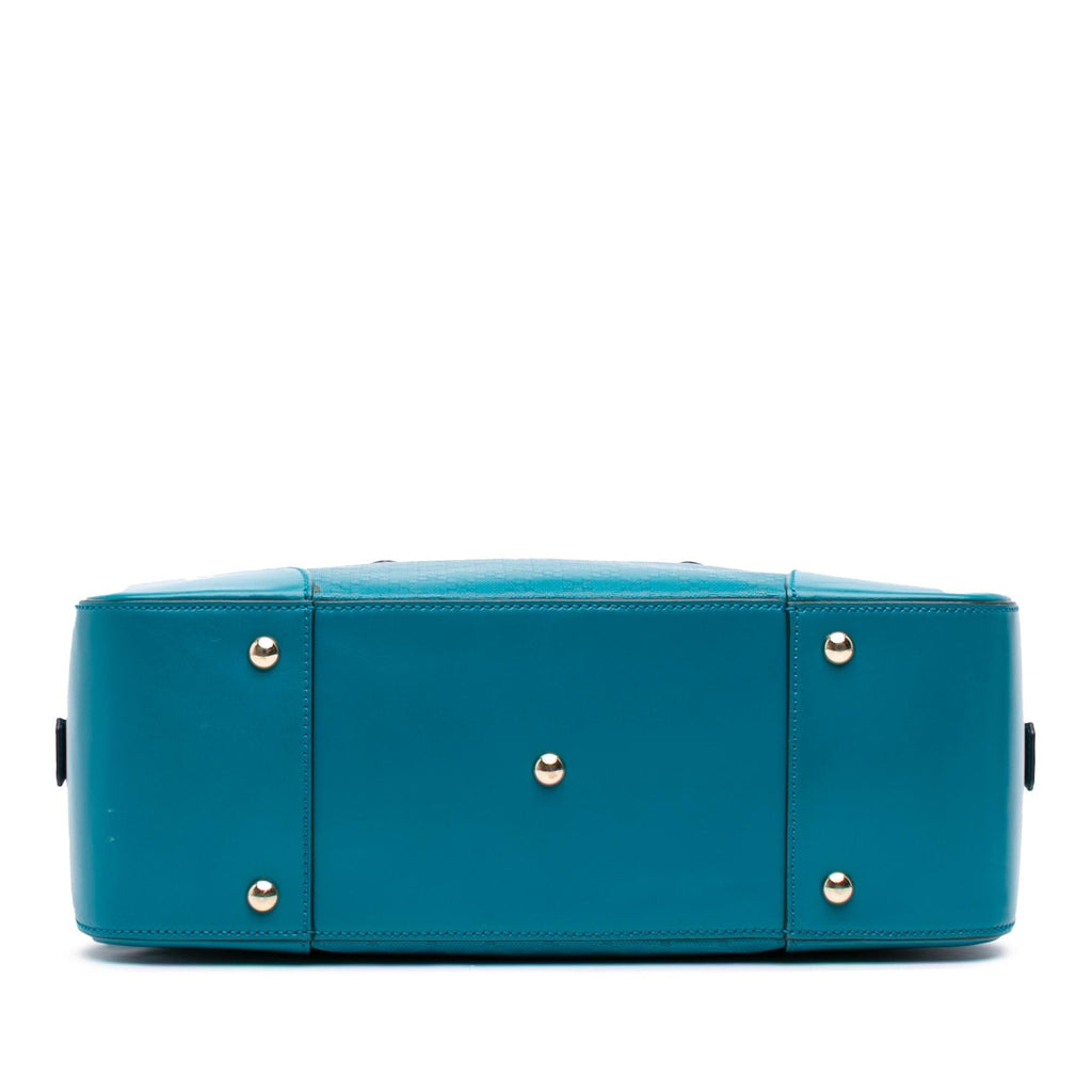Gucci Diamante Bright Leather Satchel