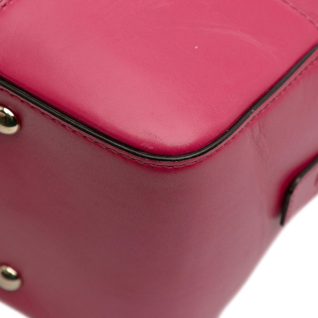 Gucci Diamante Bright Leather Satchel