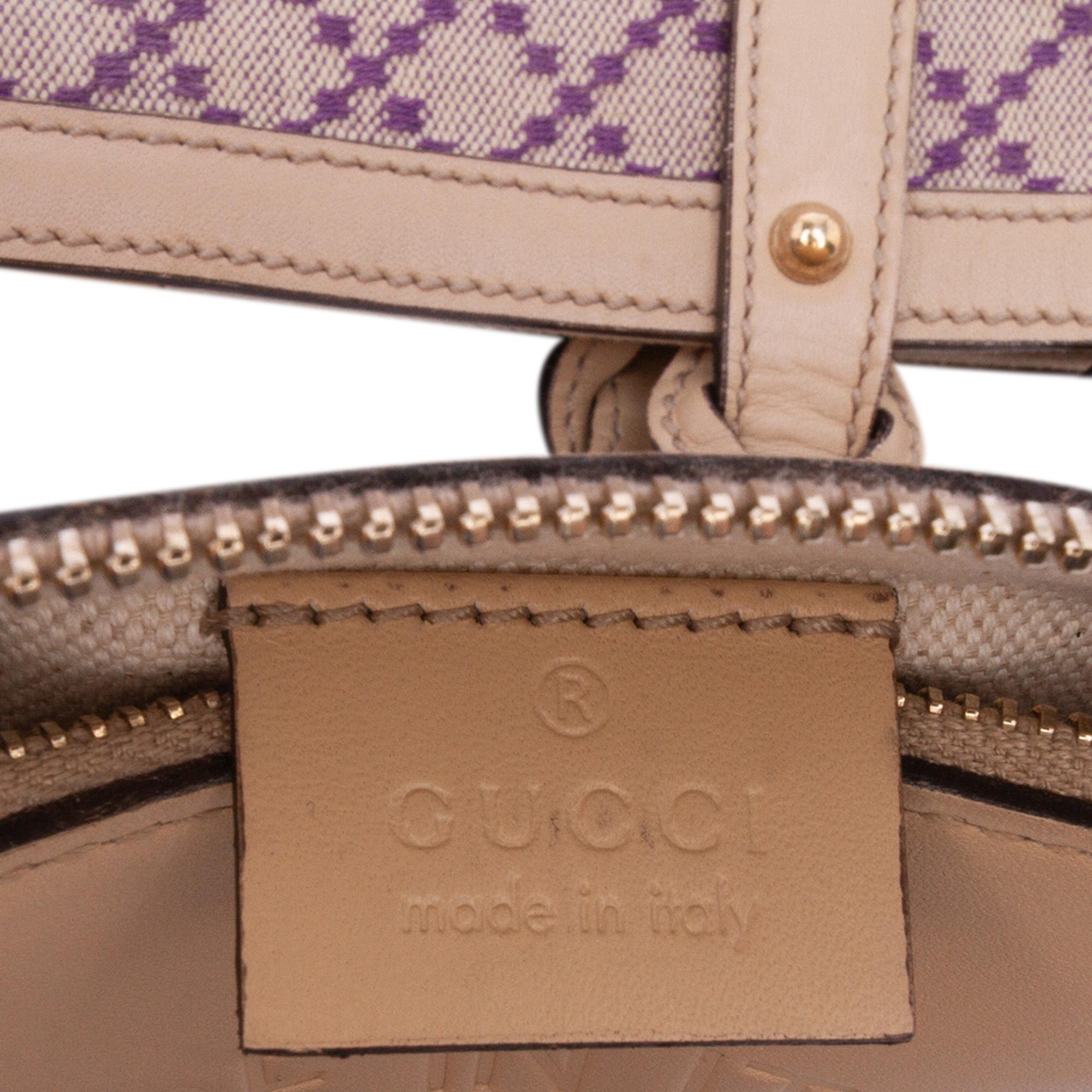 Gucci Diamante Canvas Craft Tote