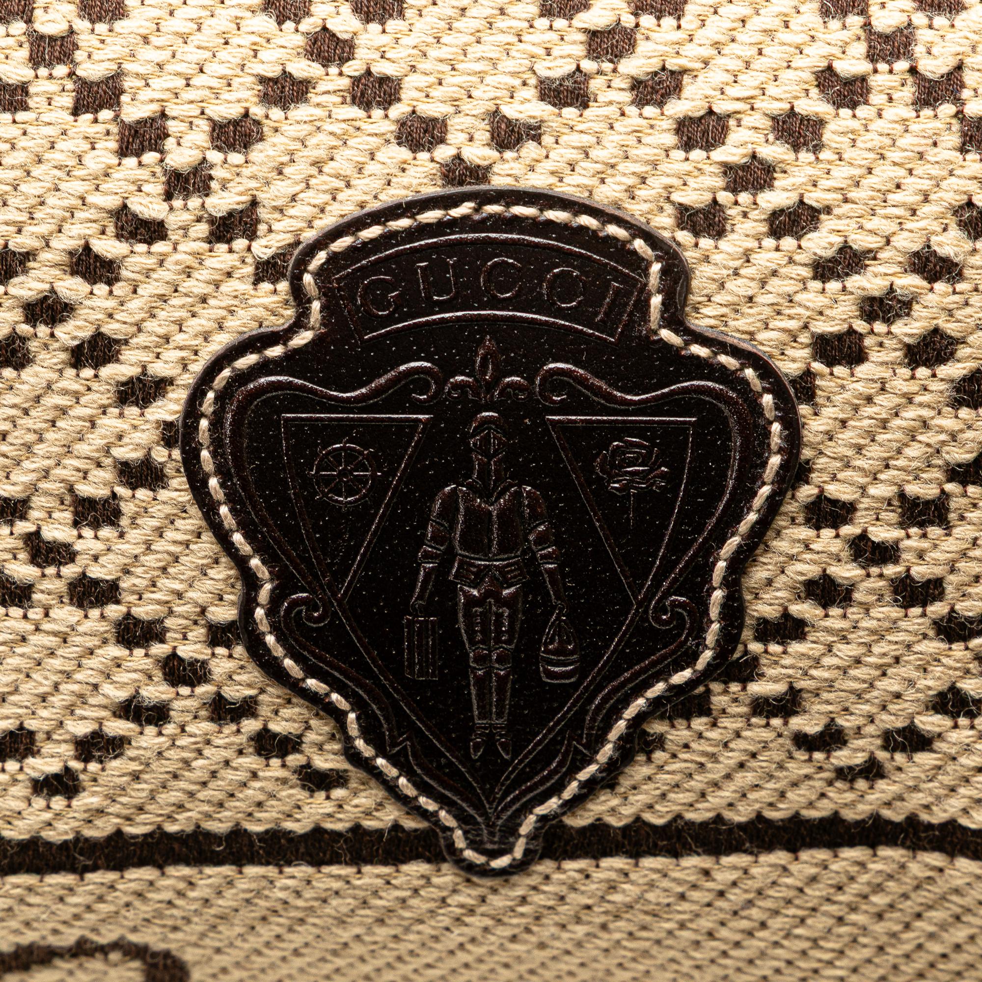 Gucci Diamante Canvas Crest Boston