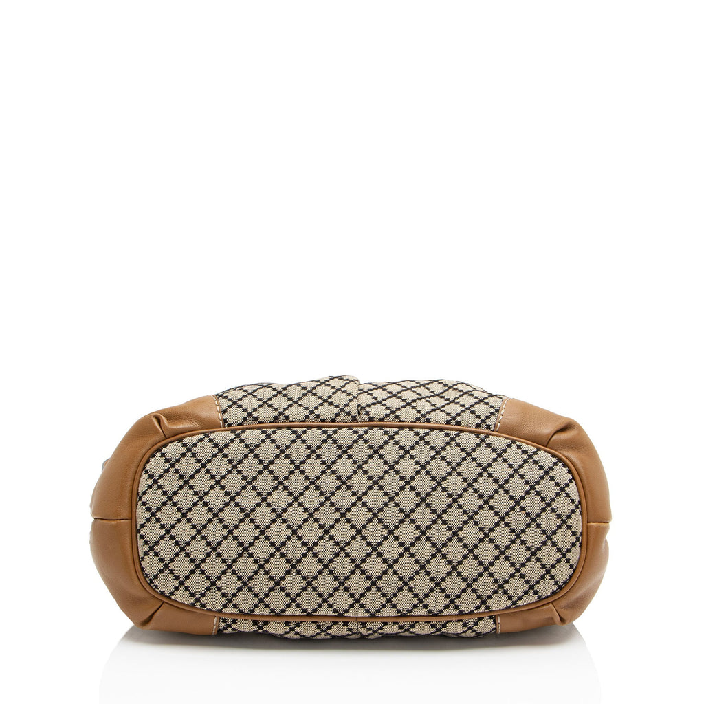 Gucci Diamante Canvas Sukey Medium Satchel