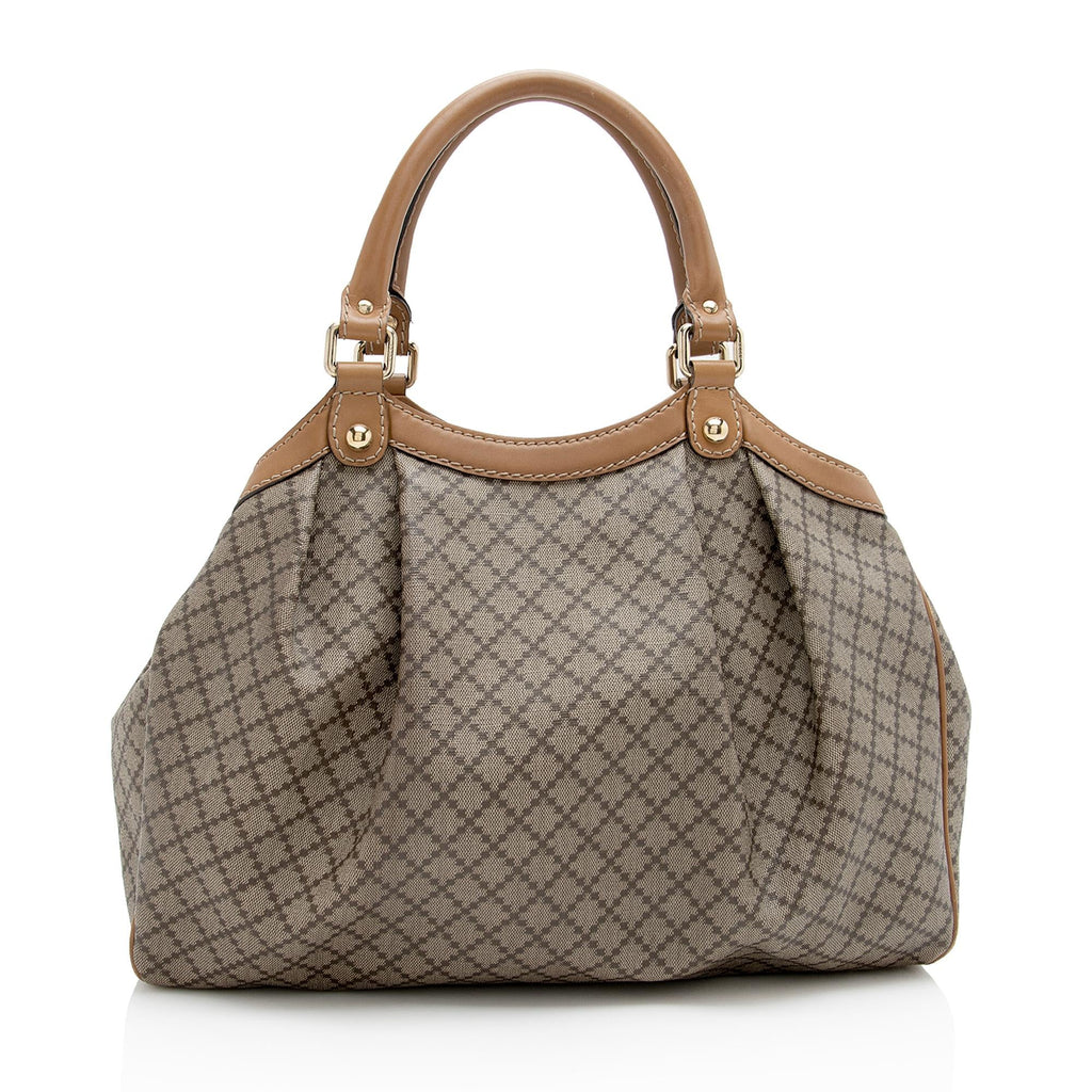 Gucci Diamante Canvas Sukey Medium Tote