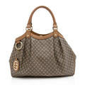 Gucci Diamante Canvas Sukey Medium Tote