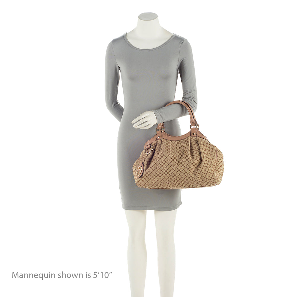 Gucci Diamante Canvas Sukey Medium Tote (SHF-XTmENi)