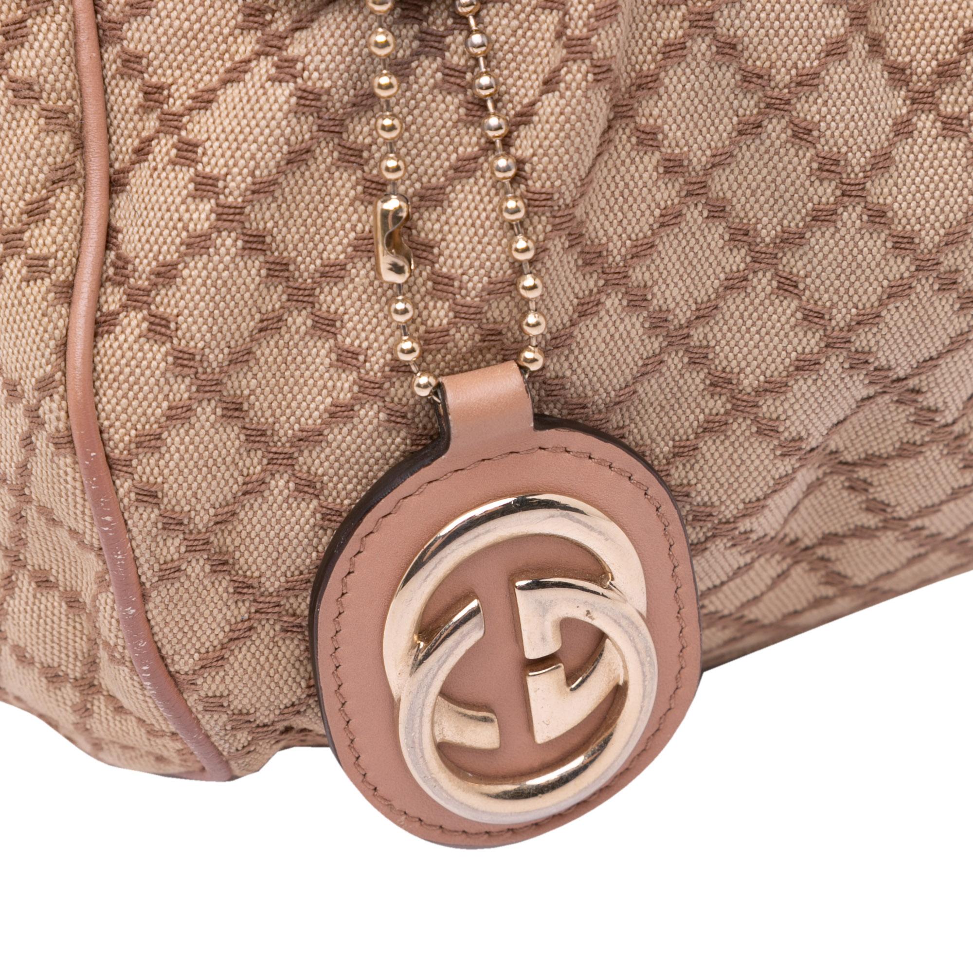 Gucci Diamante Canvas Sukey Satchel