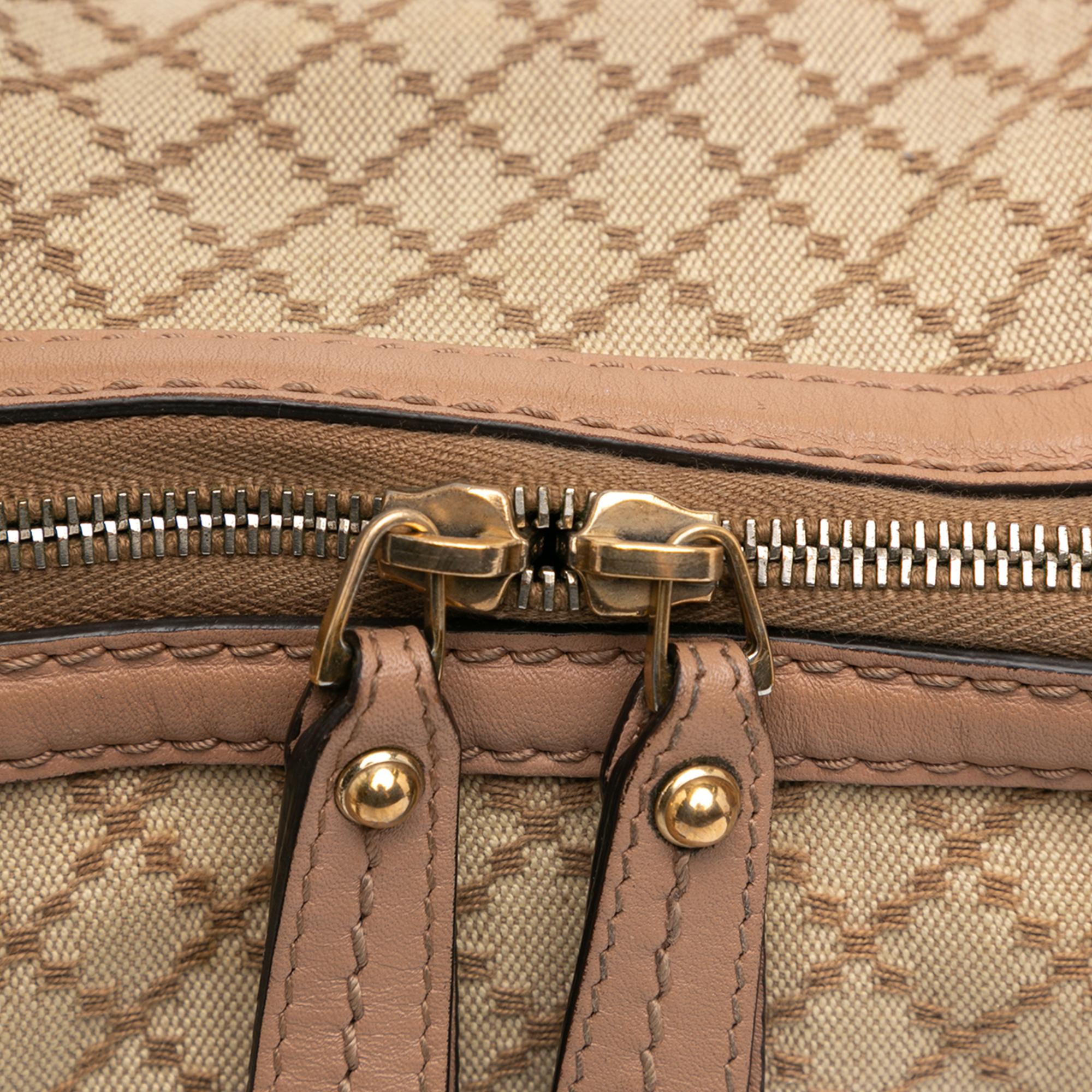 Gucci Diamante Canvas Sukey Satchel