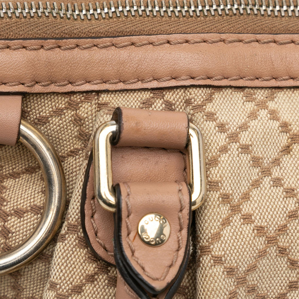 Gucci Diamante Canvas Sukey Satchel