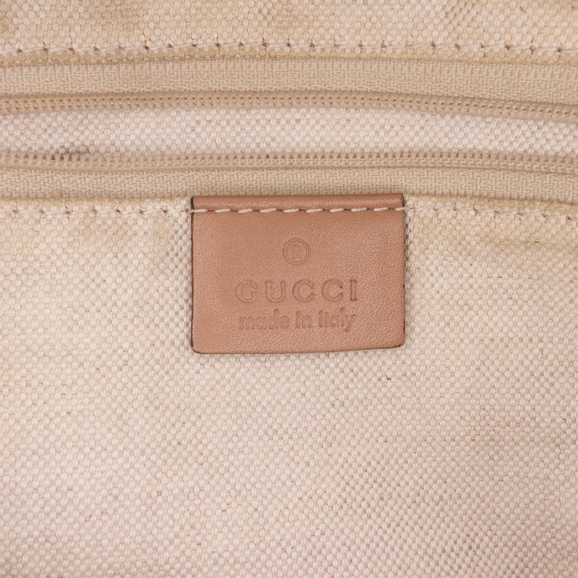 Gucci Diamante Canvas Sukey Satchel