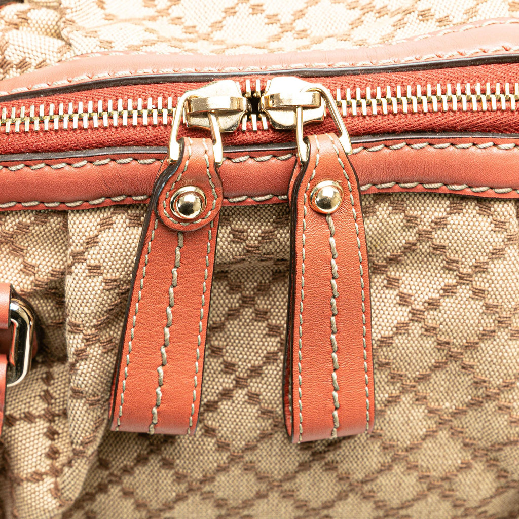 Gucci Diamante Canvas Sukey Satchel