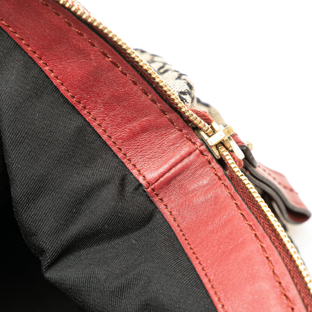 Gucci Diamante Canvas Sukey Satchel