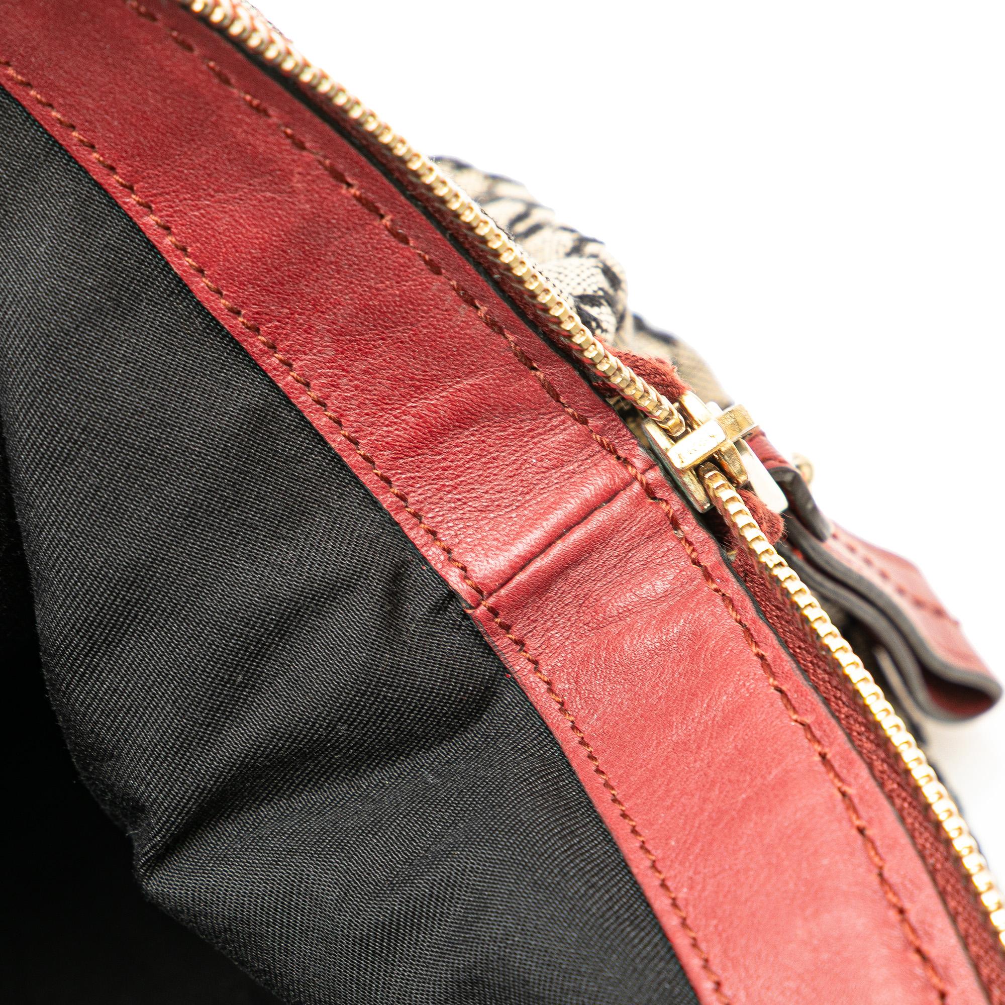 Gucci Diamante Canvas Sukey Satchel