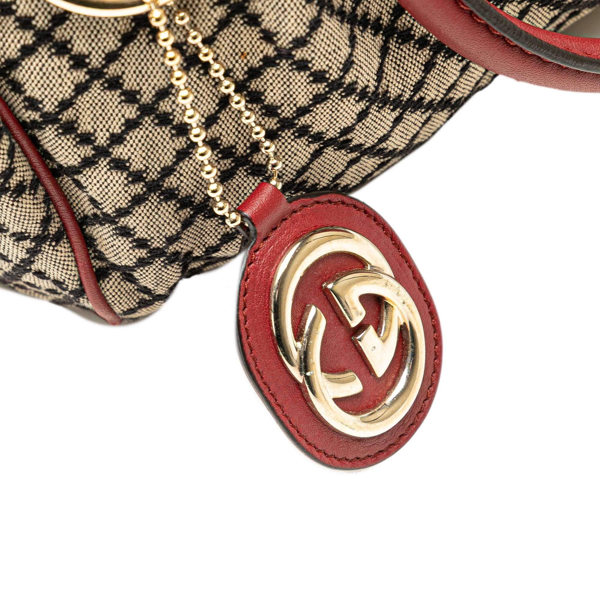 Gucci Diamante Canvas Sukey Satchel
