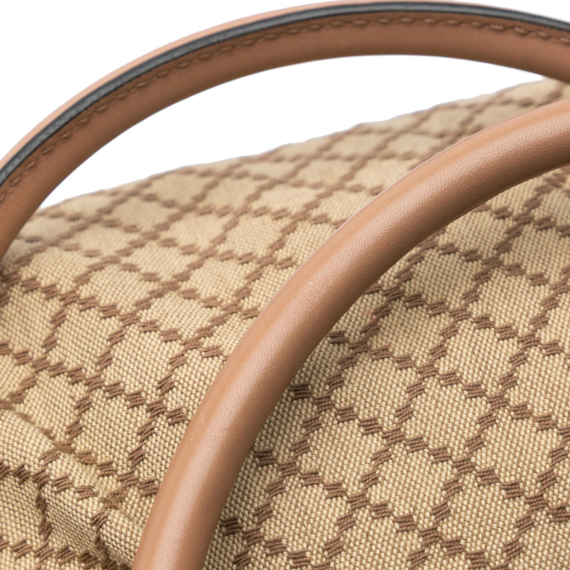 Gucci Diamante Canvas Sukey Satchel