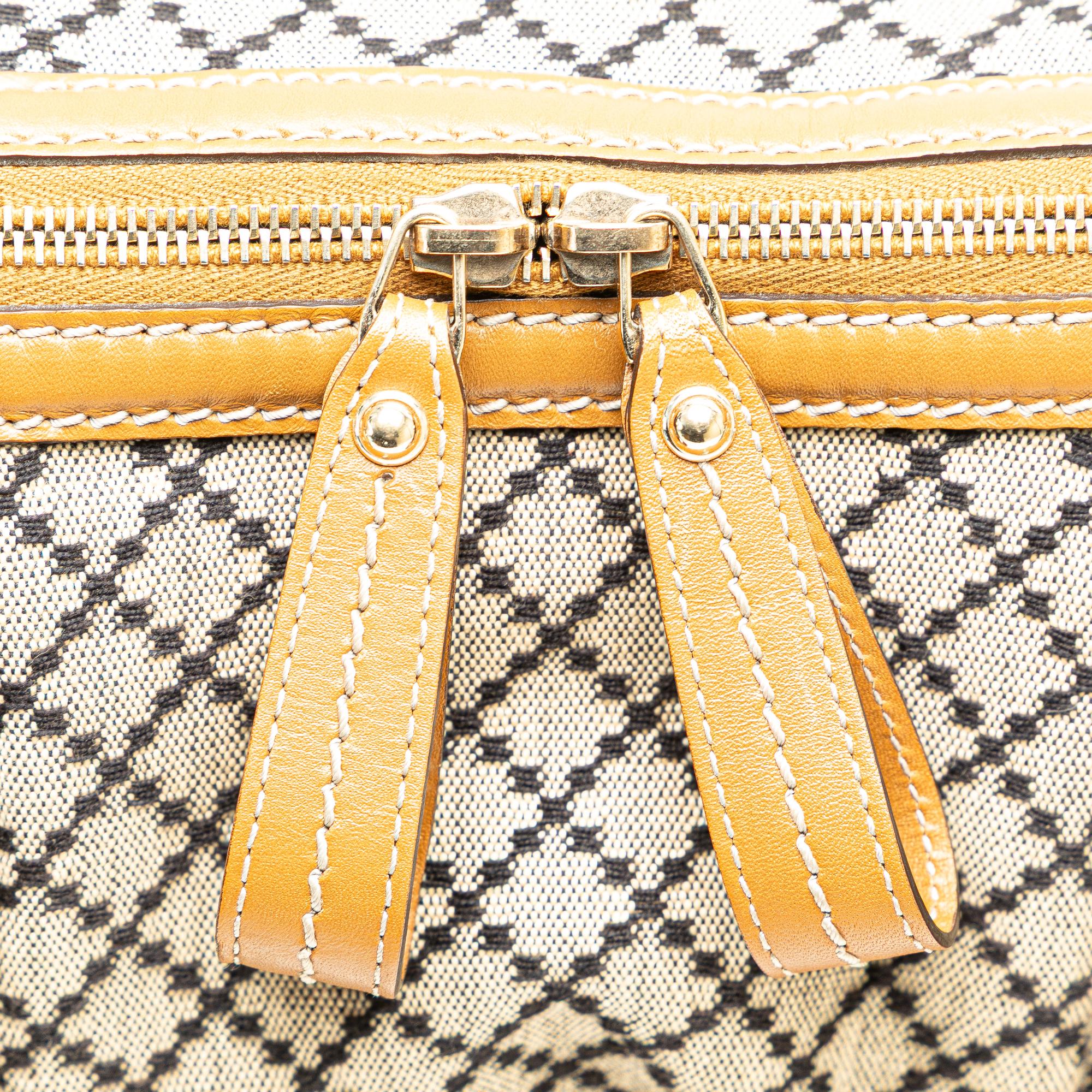 Gucci Diamante Canvas Sukey Satchel