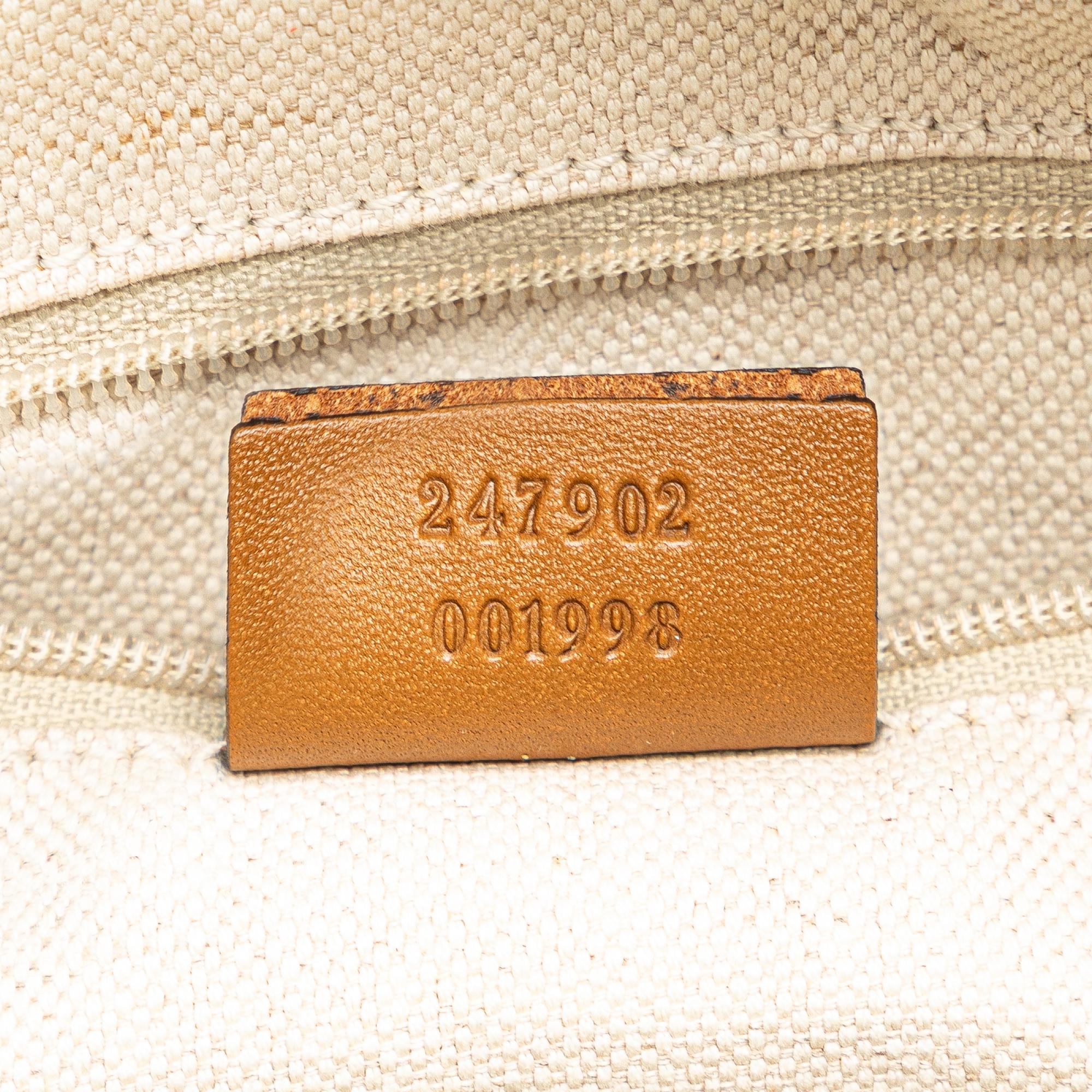 Gucci Diamante Canvas Sukey Satchel