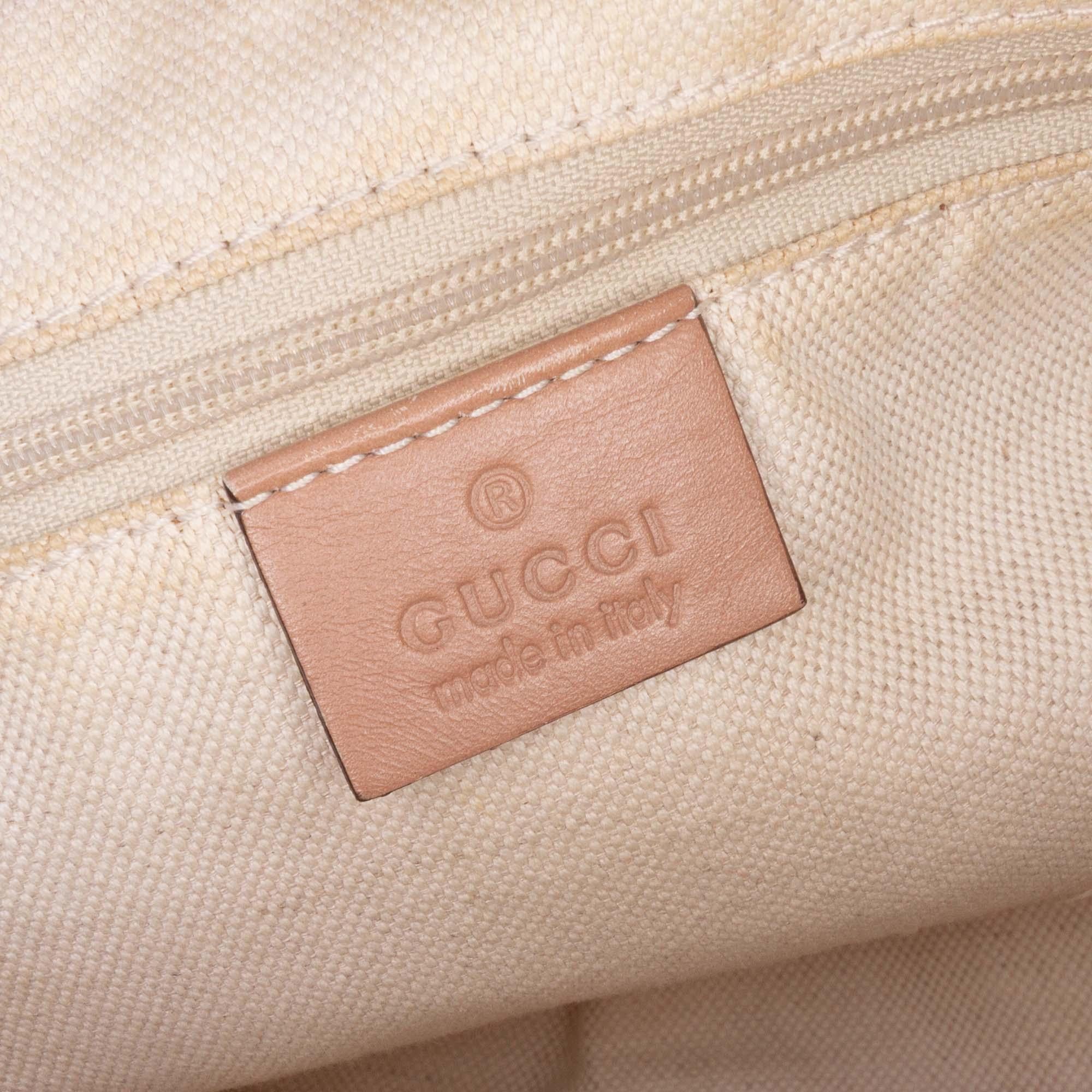 Gucci Diamante Canvas Sukey Satchel