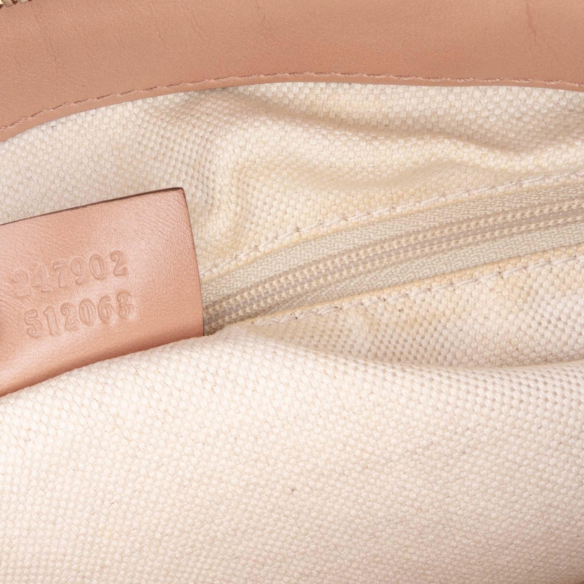 Gucci Diamante Canvas Sukey Satchel