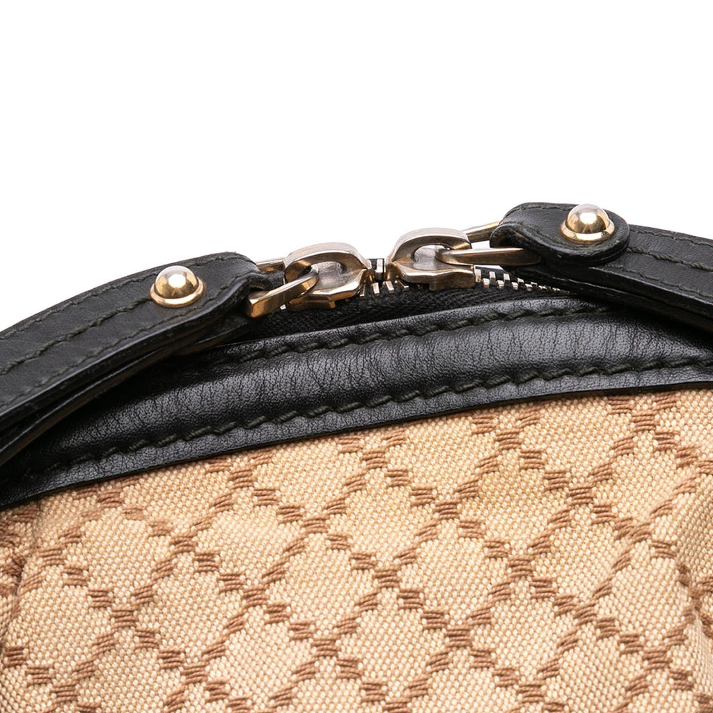 Gucci Diamante Canvas Sukey Satchel