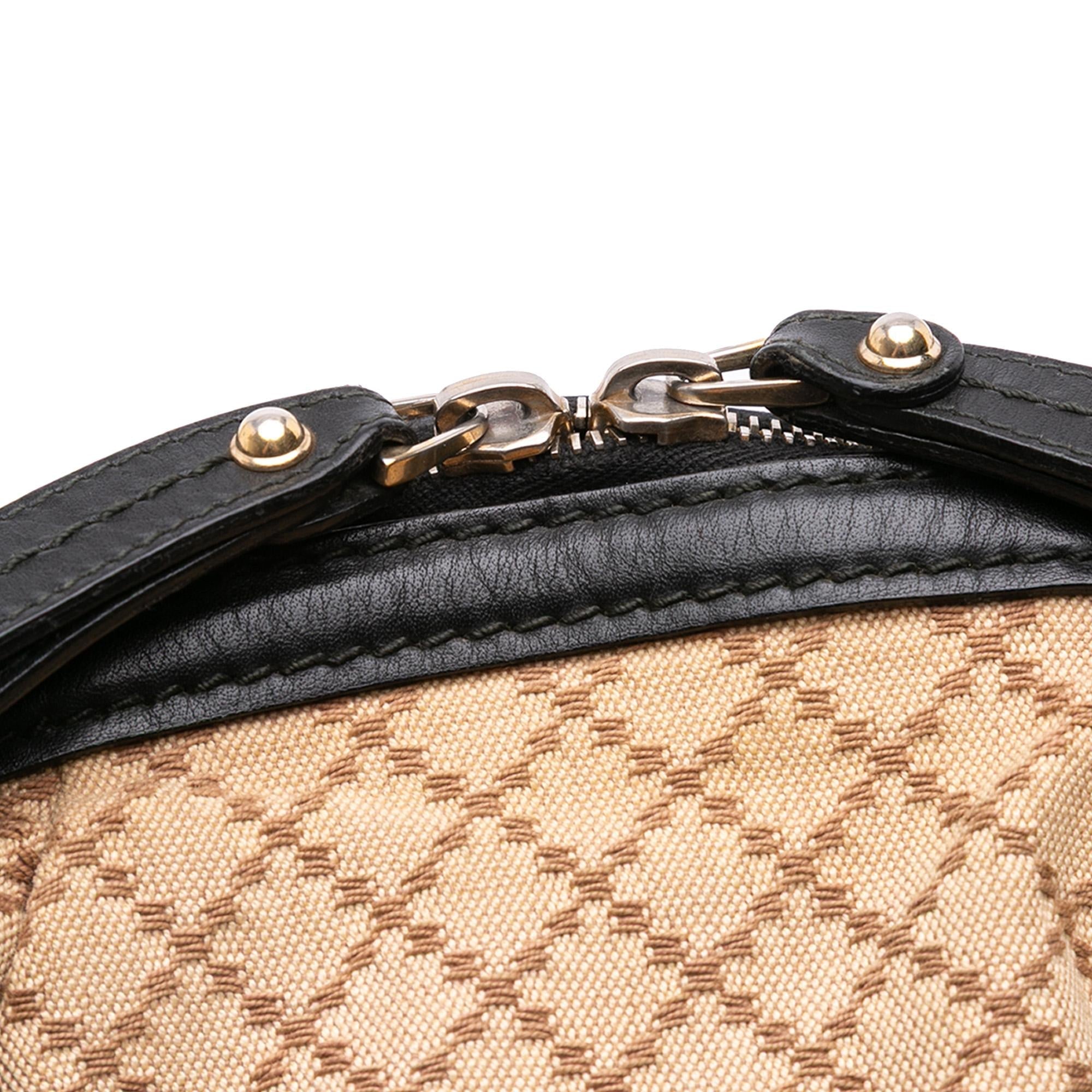 Gucci Diamante Canvas Sukey Satchel