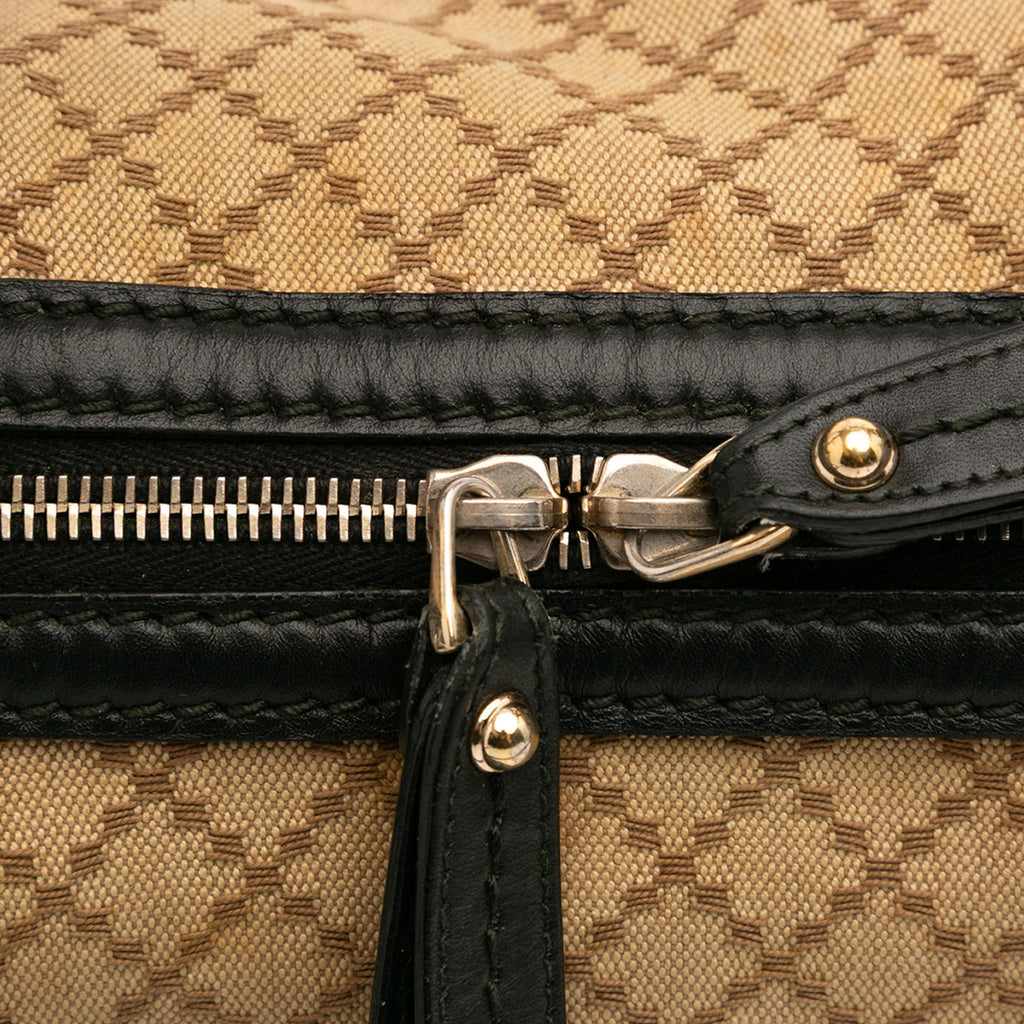 Gucci Diamante Canvas Sukey Satchel