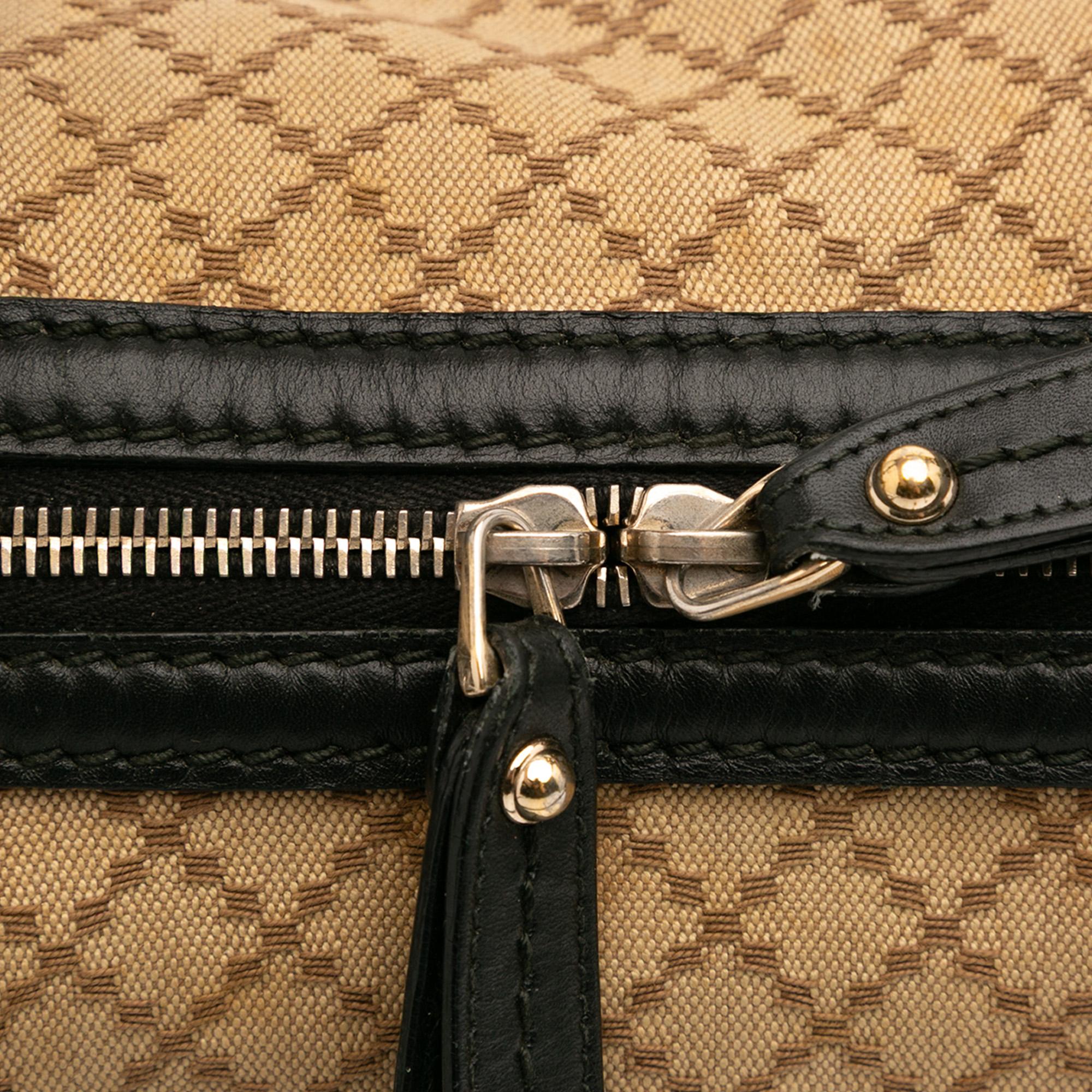 Gucci Diamante Canvas Sukey Satchel