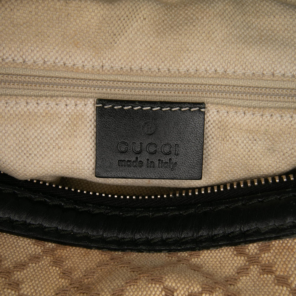 Gucci Diamante Canvas Sukey Satchel