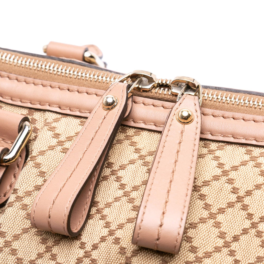 Gucci Diamante Canvas Sukey Satchel