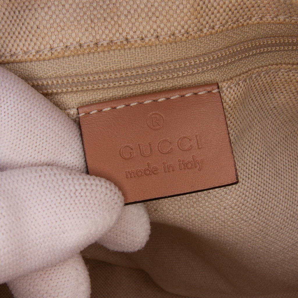 Gucci Diamante Canvas Sukey Satchel