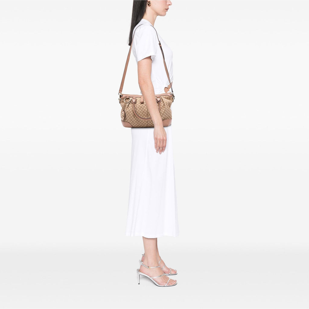 Gucci Diamante Canvas Sukey Satchel