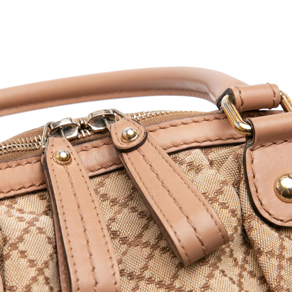 Gucci Diamante Canvas Sukey Satchel