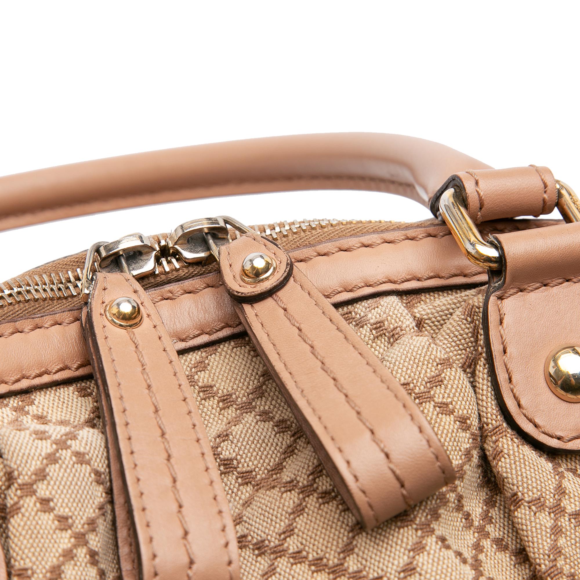 Gucci Diamante Canvas Sukey Satchel
