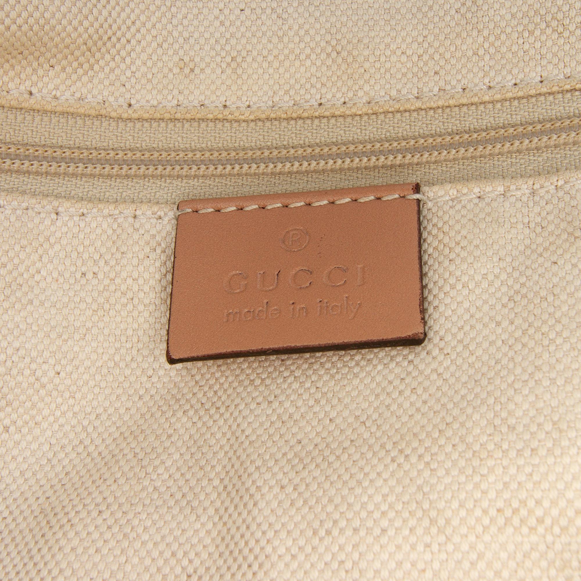 Gucci Diamante Canvas Sukey Satchel