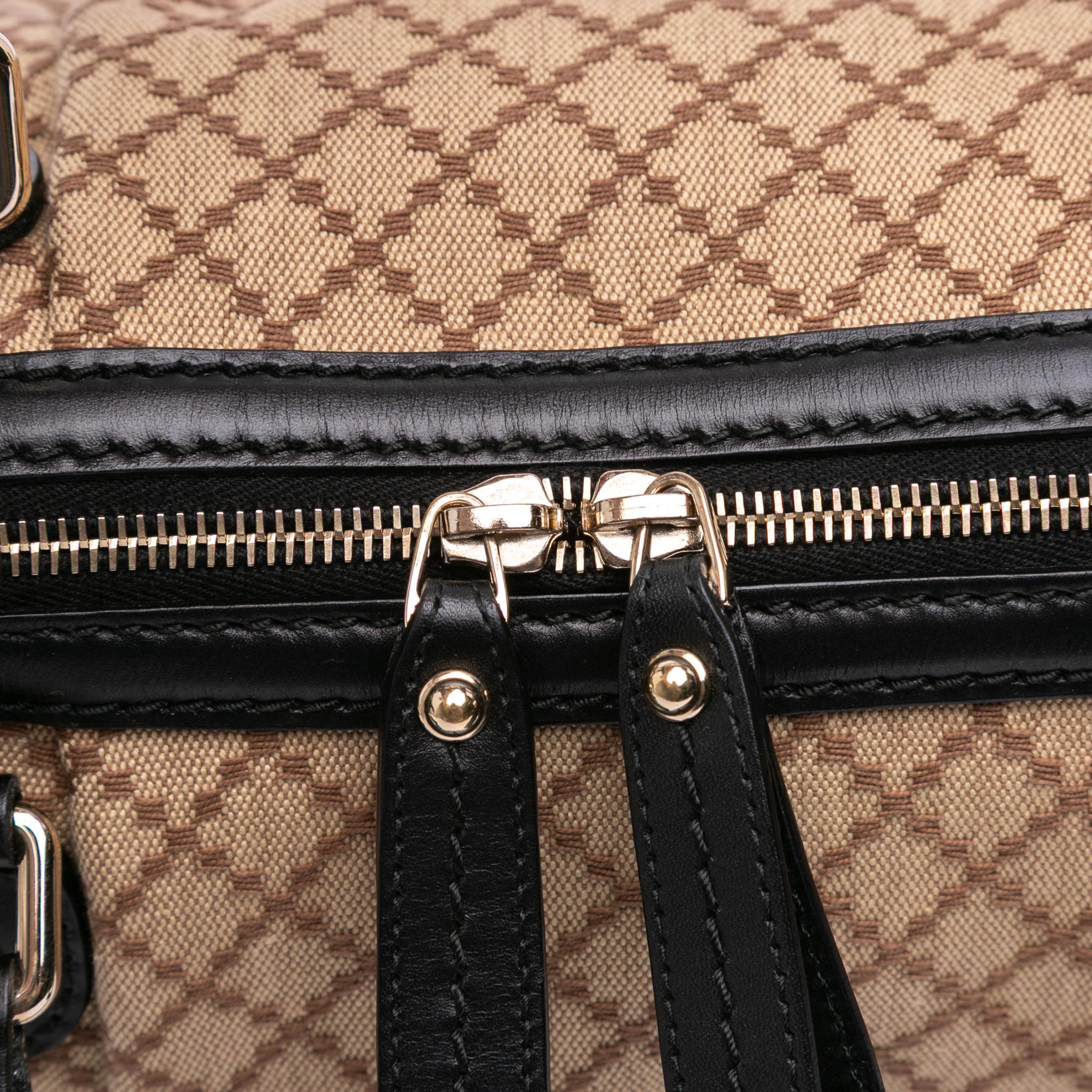 Gucci Diamante Canvas Sukey Satchel