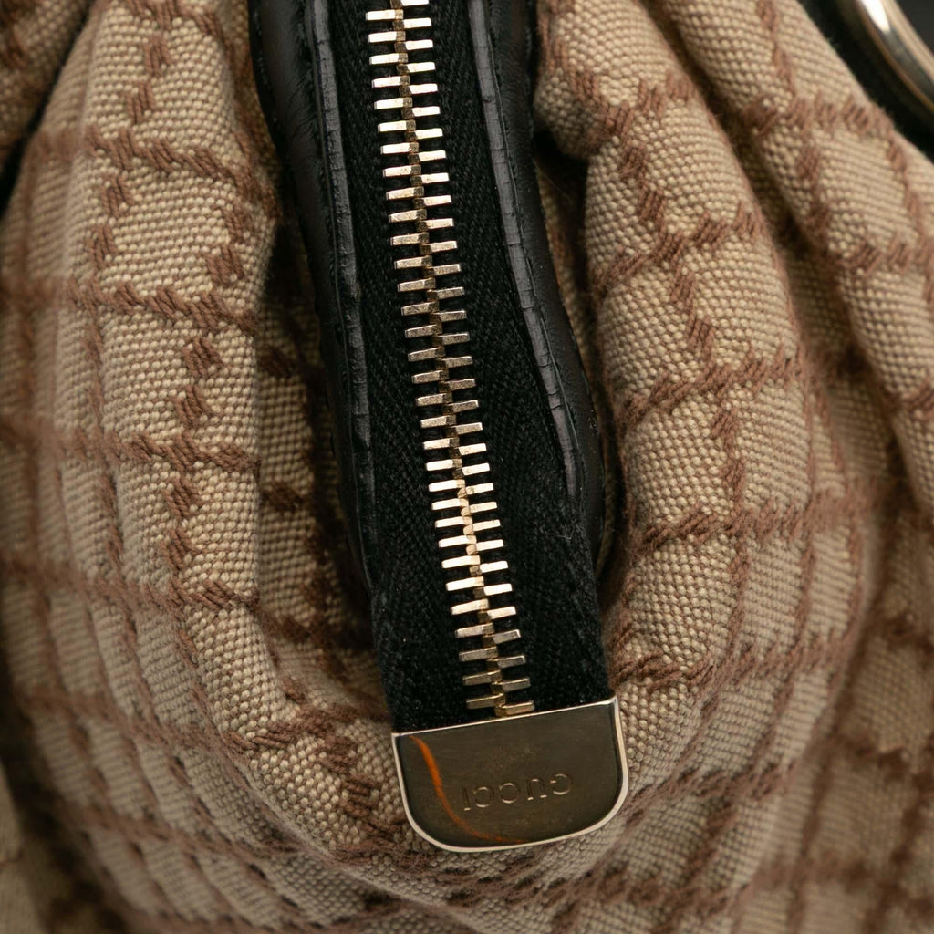 Gucci Diamante Canvas Sukey Satchel