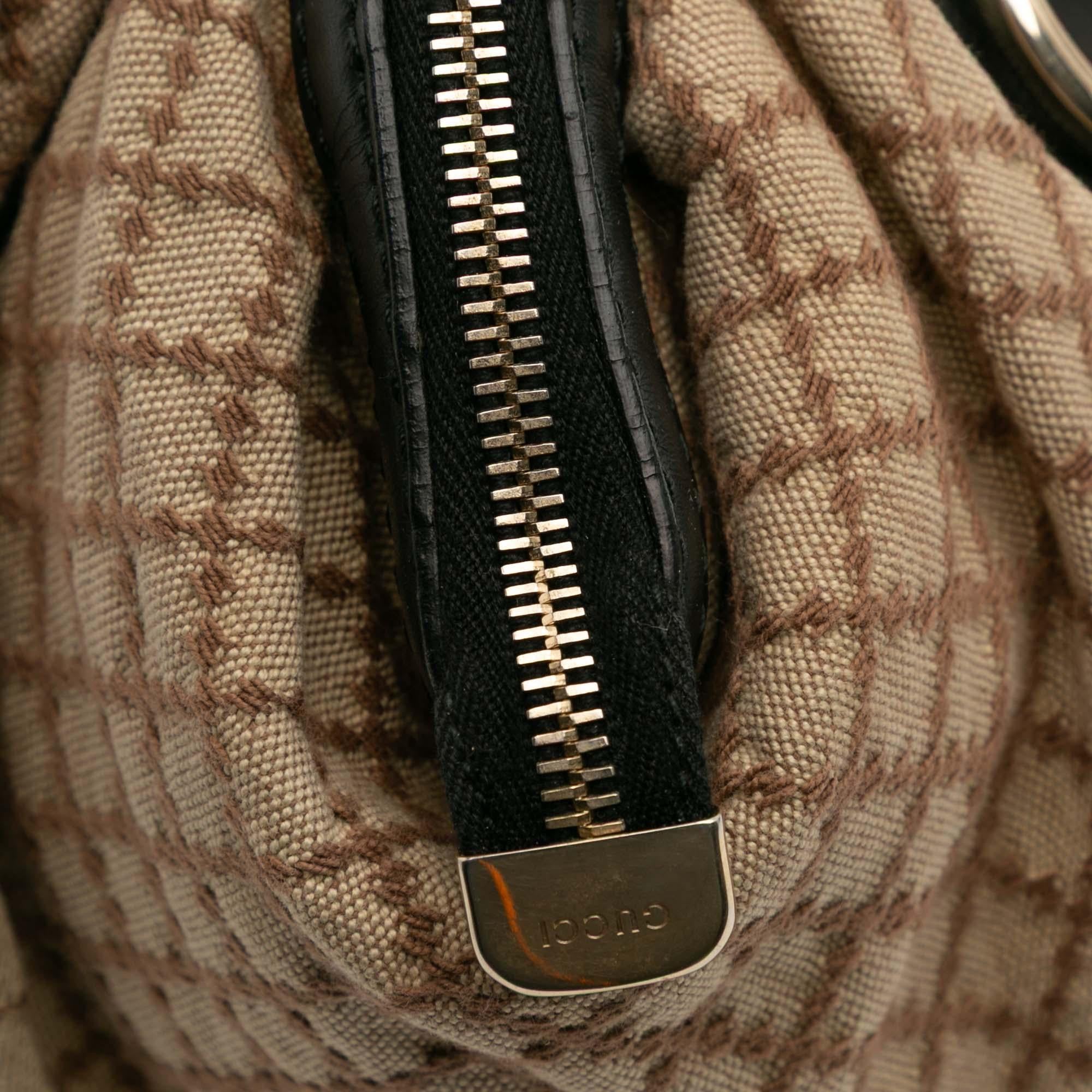 Gucci Diamante Canvas Sukey Satchel