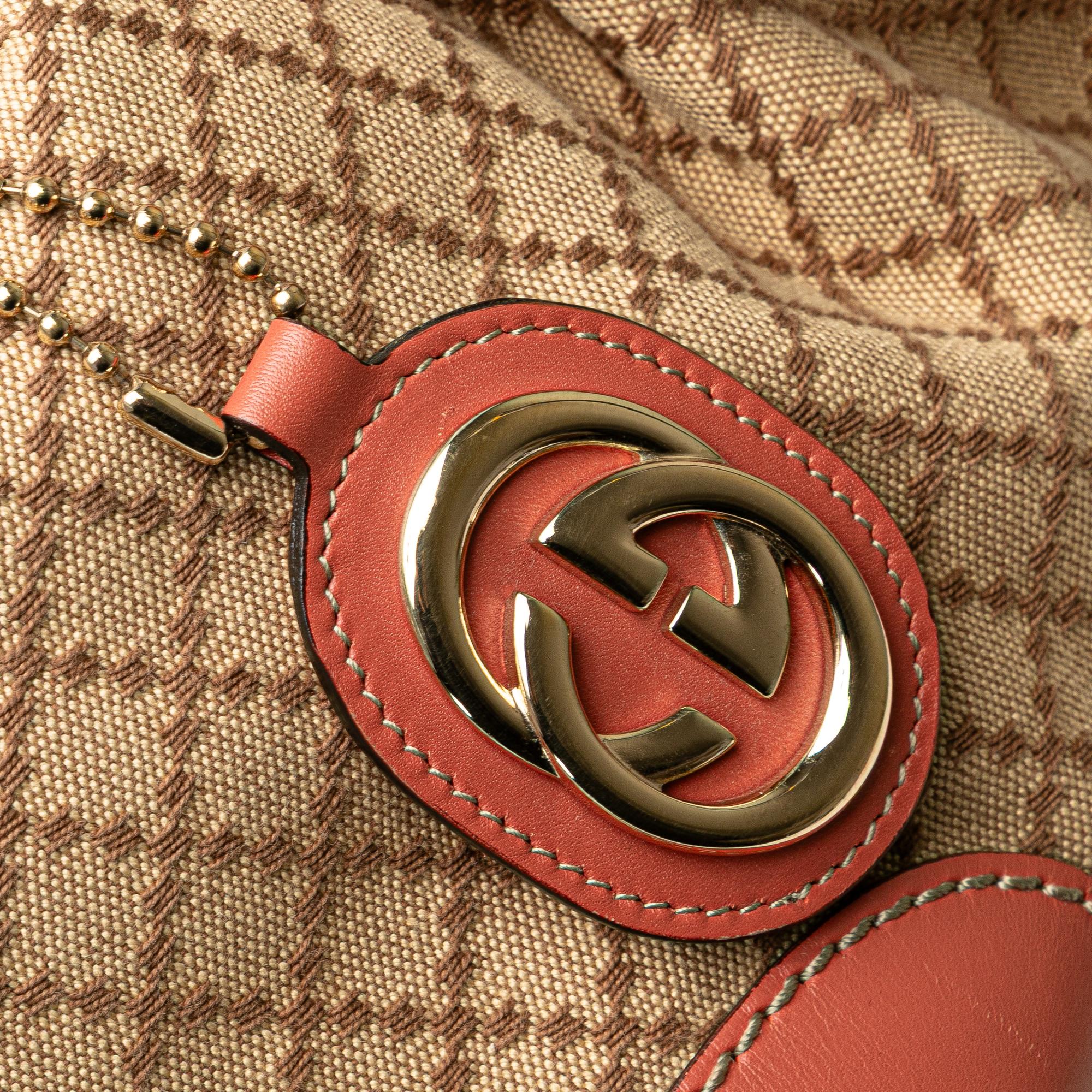 Gucci Diamante Canvas Sukey Satchel