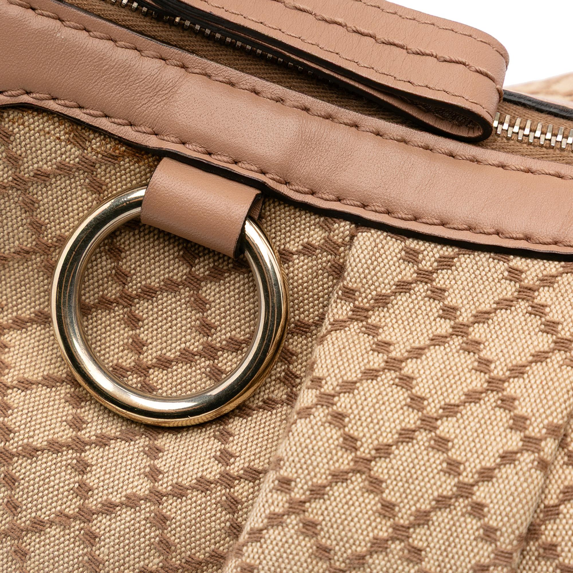 Gucci Diamante Canvas Sukey Shoulder Bag
